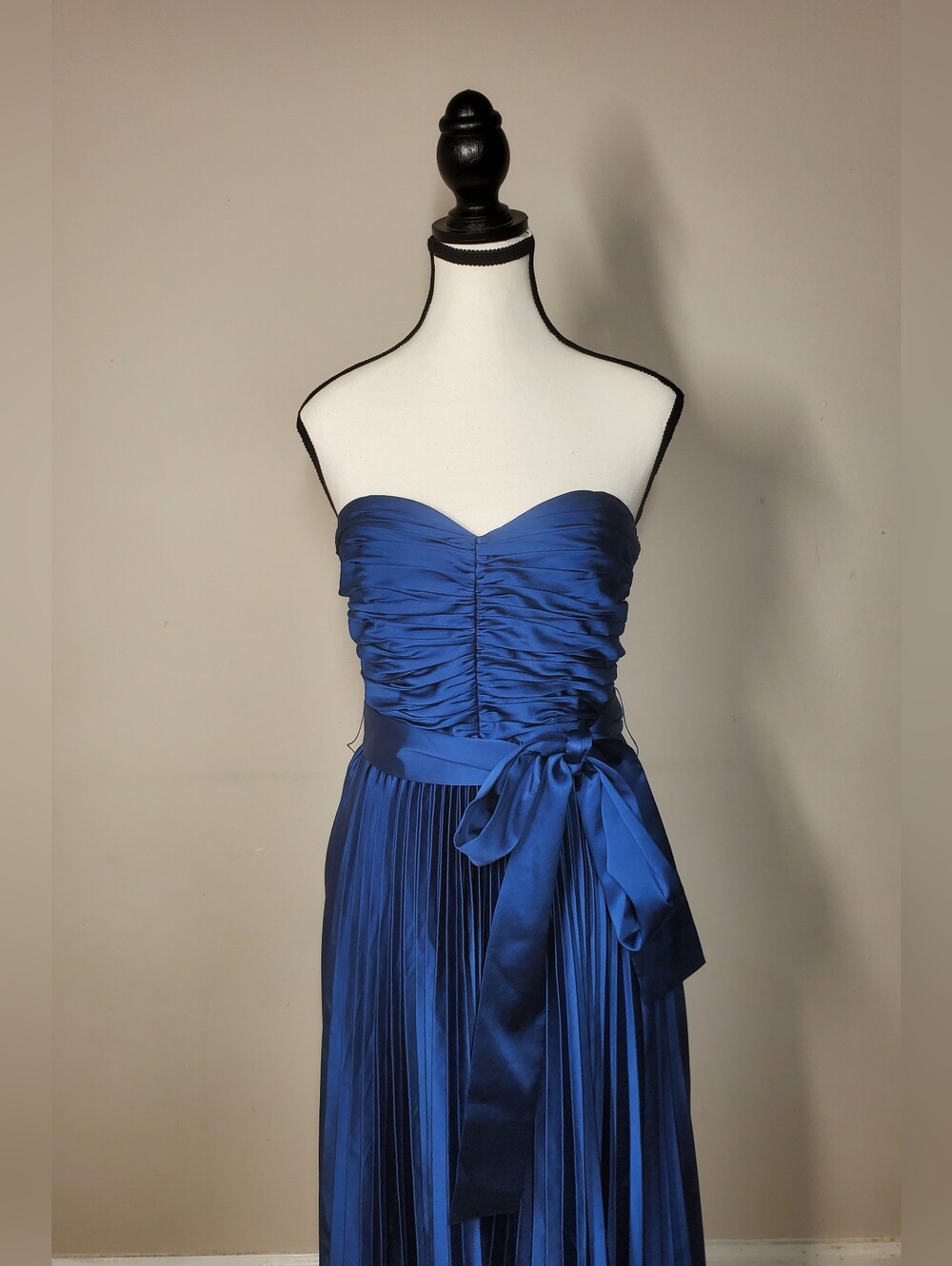 Amur Khloe Sweetheart Satin Dress Muted Blue Size 4 Retail $ 598 - Picture 9 of 16